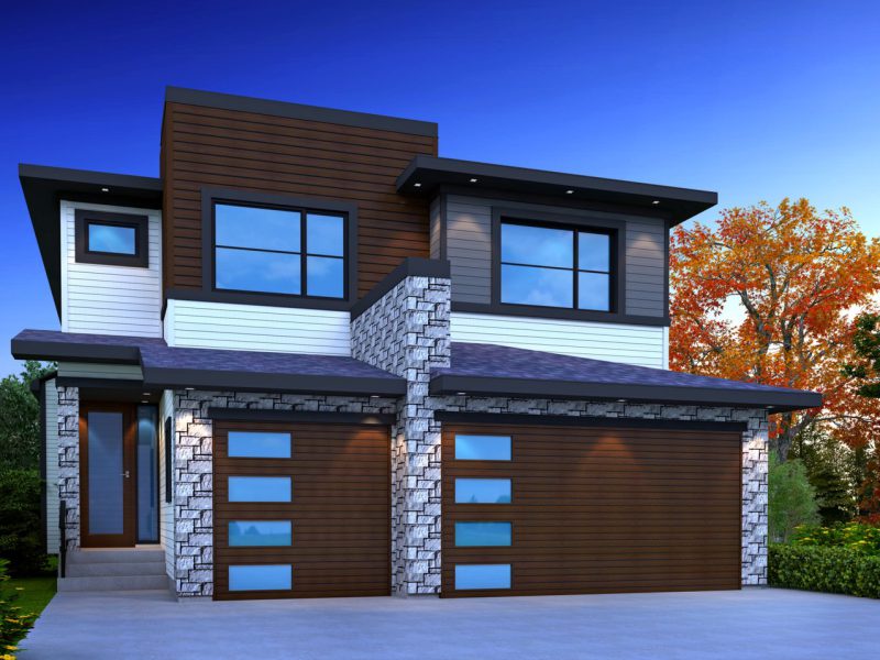 Exterior of The Aspen in Waterford, Chestermere